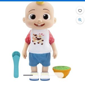 Deluxe interactive JJ doll from Cocomelon who eats peas and talks